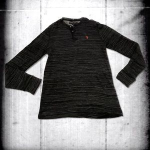 U.S. Polo Assn. Men's Long Sleeve Thermal Henley